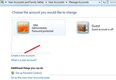 Create a new account